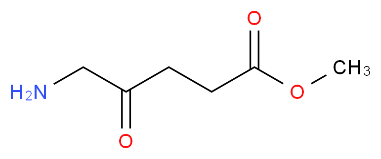 methyl 5-amino-4-oxopentanoate_分子结构_CAS_33320-16-0