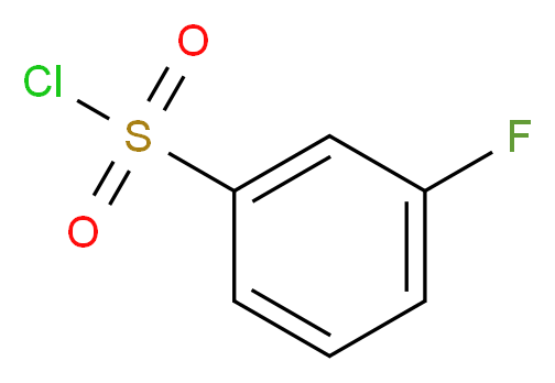 3-fluorobenzene-1-sulfonyl chloride_分子结构_CAS_701-27-9