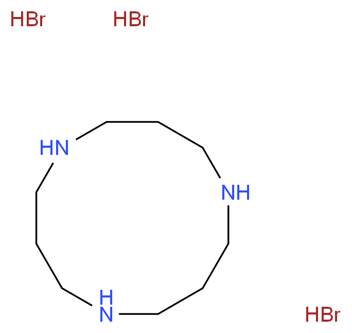 1,5,9-triazacyclododecane trihydrobromide_分子结构_CAS_35980-62-2