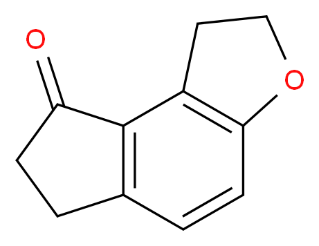 1,2,6,7-Tetrahydro-8H-indeno[5,4-b]furan-8-one_分子结构_CAS_196597-78-1)