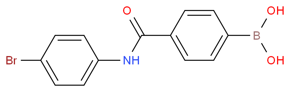 4-[(4-Bromophenyl)carbamoyl]benzeneboronic acid_分子结构_CAS_874287-99-7)