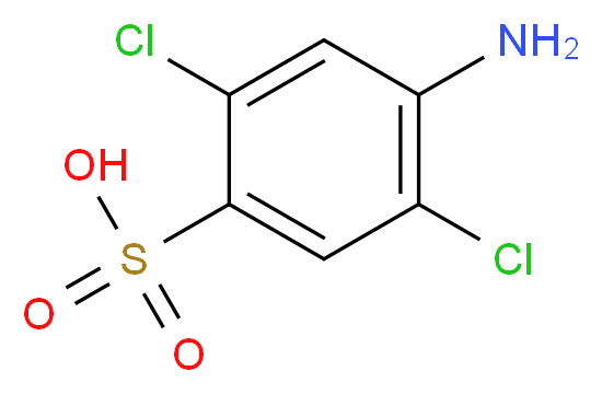4-amino-2,5-dichlorobenzene-1-sulfonic acid_分子结构_CAS_88-50-6