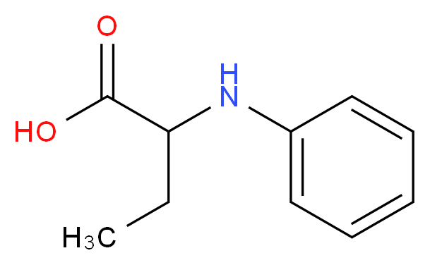 2-(phenylamino)butanoic acid_分子结构_CAS_67832-70-6