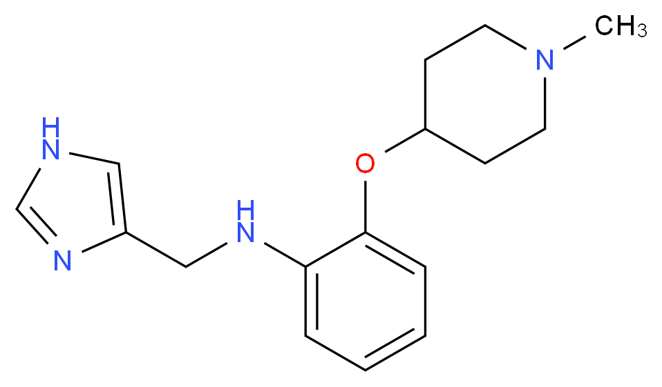 (1H-imidazol-4-ylmethyl){2-[(1-methyl-4-piperidinyl)oxy]phenyl}amine_分子结构_CAS_)