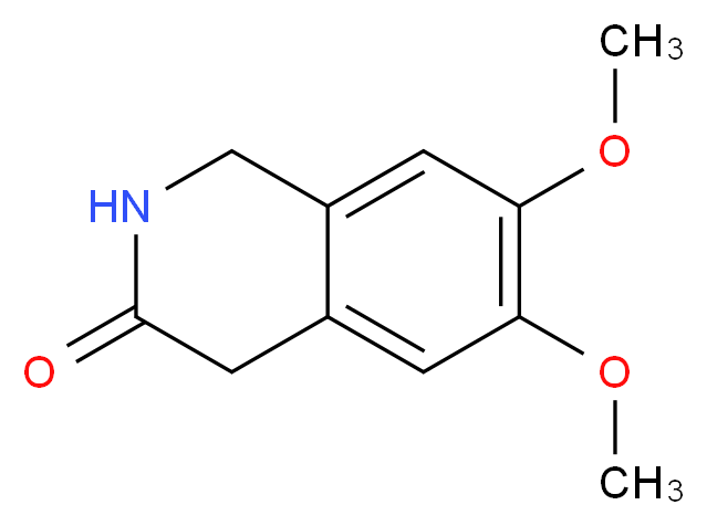 6,7-dimethoxy-1,2,3,4-tetrahydroisoquinolin-3-one_分子结构_CAS_21763-07-5