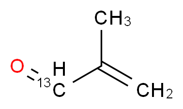 2-methyl(1-<sup>1</sup><sup>3</sup>C)prop-2-enal_分子结构_CAS_1119514-41-8