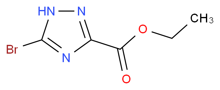 ethyl 5-bromo-1H-1,2,4-triazole-3-carboxylate_分子结构_CAS_774608-89-8