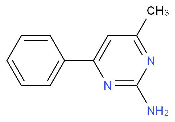 4-methyl-6-phenyl-2-pyrimidinamine_分子结构_CAS_)