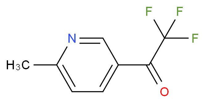 2,2,2-trifluoro-1-(6-methylpyridin-3-yl)ethanone_分子结构_CAS_1060806-27-0)