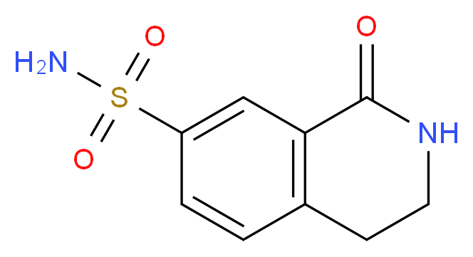 1-OXO-1,2,3,4-TETRAHYDRO-ISOQUINOLINE-7-SULFONIC ACID AMIDE_分子结构_CAS_885273-77-8)
