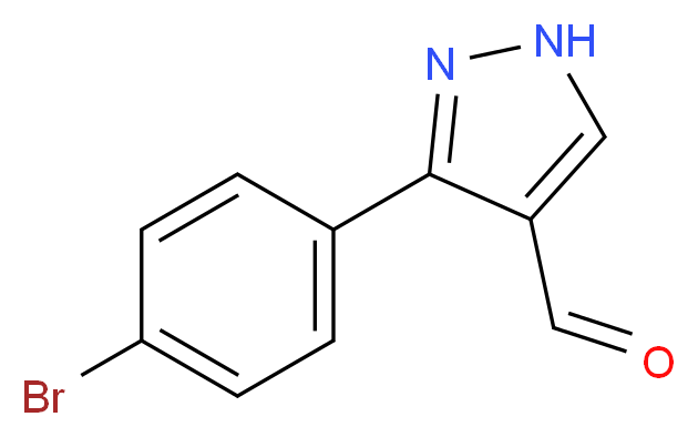3-(4-Bromophenyl)-1H-pyrazole-4-carbaldehyde_分子结构_CAS_)