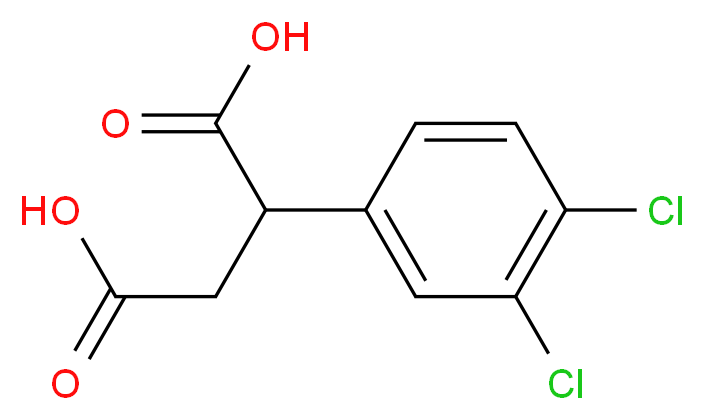 2-(3,4-Dichloro-phenyl)-succinic acid_分子结构_CAS_93553-81-2)
