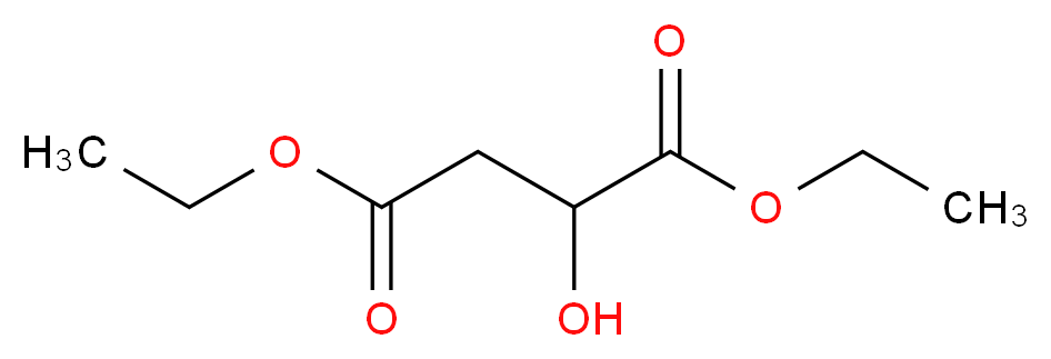 1,4-diethyl 2-hydroxybutanedioate_分子结构_CAS_7554-12-3