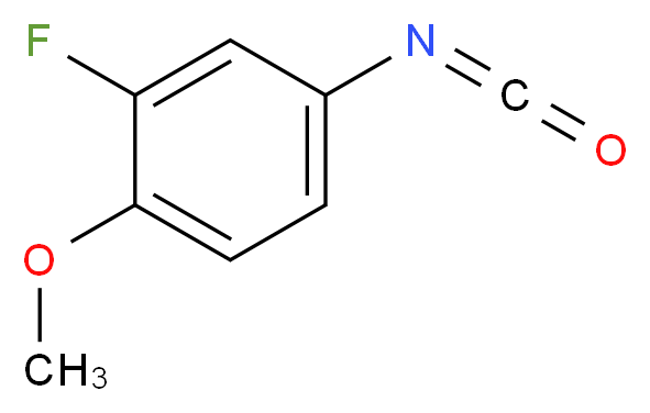 2-fluoro-4-isocyanato-1-methoxybenzene_分子结构_CAS_221218-33-3