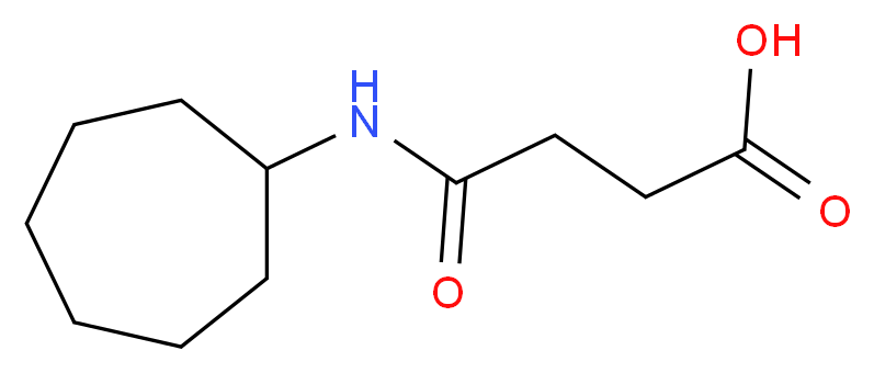 3-(cycloheptylcarbamoyl)propanoic acid_分子结构_CAS_545349-11-9