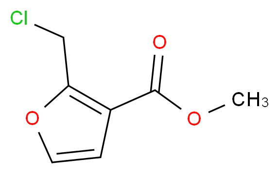 methyl 2-(chloromethyl)-3-furoate_分子结构_CAS_53020-07-8)