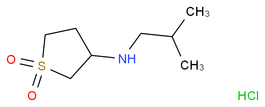 N-(1,1-dioxidotetrahydrothien-3-yl)-N-isobutylamine hydrochloride_分子结构_CAS_)