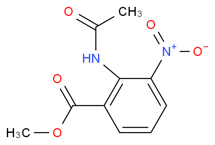 methyl 2-(acetylamino)-3-nitrobenzoate_分子结构_CAS_95067-27-9)