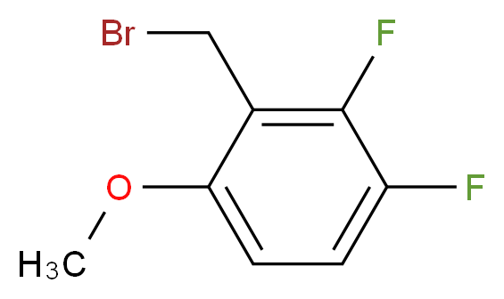 2,3-二氟-6-甲氧基苄基溴_分子结构_CAS_886501-83-3)