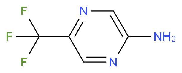 5-(trifluoromethyl)pyrazin-2-amine_分子结构_CAS_69816-38-2