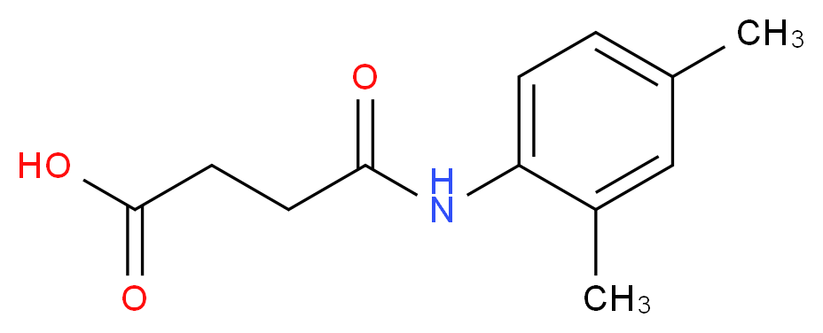 N-(2,4-Dimethyl-phenyl)-succinamic acid_分子结构_CAS_76475-63-3)