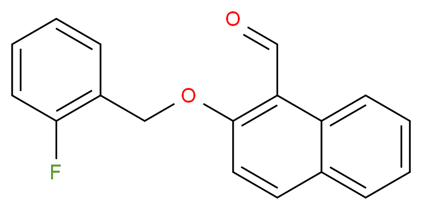 2-[(2-fluorophenyl)methoxy]naphthalene-1-carbaldehyde_分子结构_CAS_725276-88-0