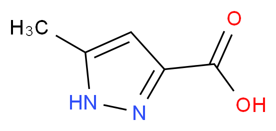 3-methyl-1H-pyrazole-5-carboxylic acid_分子结构_CAS_696-22-0)