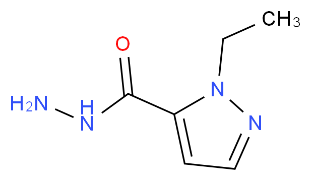 1-ethyl-1H-pyrazole-5-carbohydrazide_分子结构_CAS_1001755-76-5