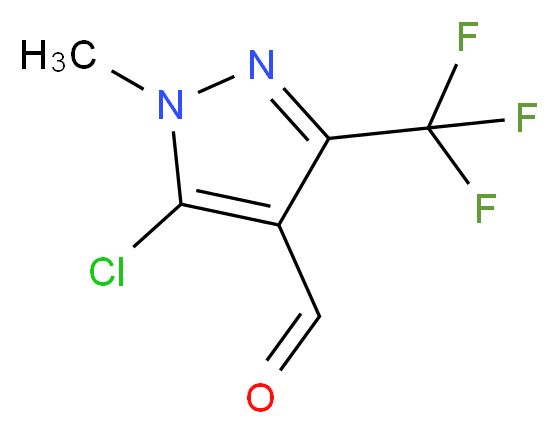 5-Chloro-1-methyl-3-(trifluoromethyl)-1H-pyrazole-4-carboxaldehyde 97%_分子结构_CAS_128455-62-9)