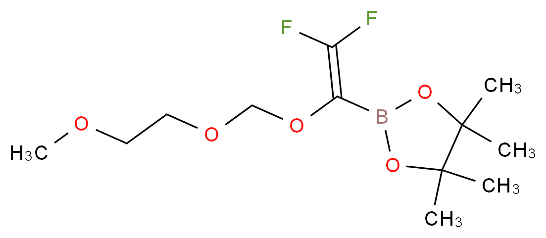 2-[2,2-Difluoro-1-(MEM)ethenyl]-boronic acid pinacol ester_分子结构_CAS_1272412-65-3)