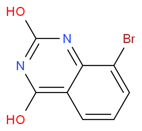 8-Bromoquinazoline-2,4-diol_分子结构_CAS_331646-99-2)