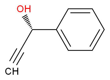 (S)-1-苯基-2-丙炔-1-醇_分子结构_CAS_64599-56-0)