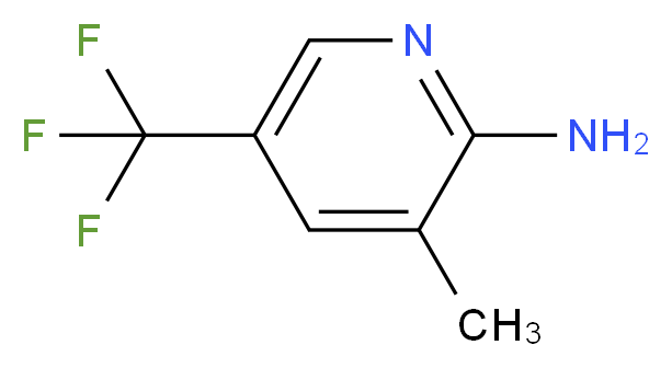 3-methyl-5-(trifluoromethyl)pyridin-2-amine_分子结构_CAS_945971-04-0