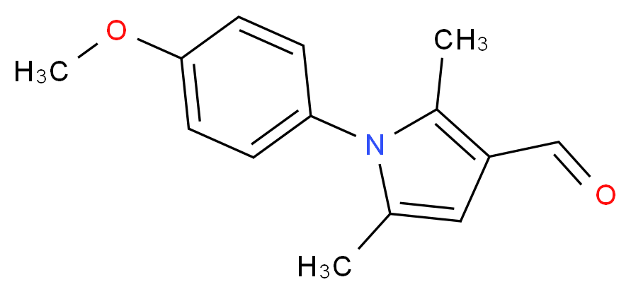 1-(4-Methoxy-phenyl)-2,5-dimethyl-1H-pyrrole-3-carbaldehyde_分子结构_CAS_347331-30-0)