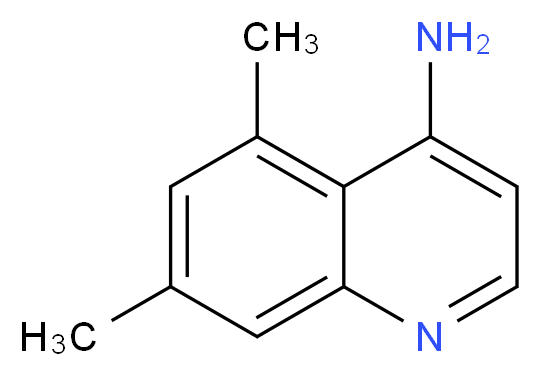 5,7-dimethylquinolin-4-amine_分子结构_CAS_948292-64-6