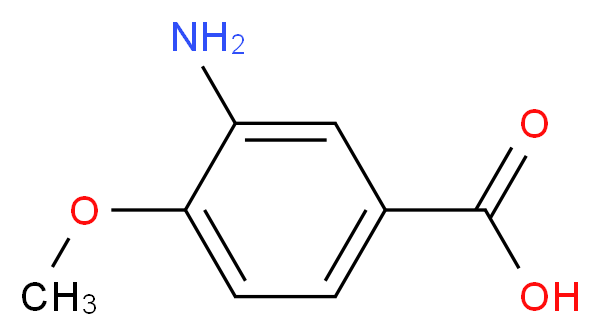 3-amino-4-methoxybenzoic acid_分子结构_CAS_2840-26-8