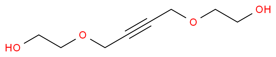 2,2'-(But-2-yne-1,4-diylbis(oxy))diethanol_分子结构_CAS_1606-85-5)