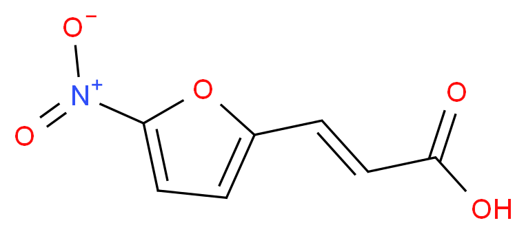 (2E)-3-(5-nitrofuran-2-yl)prop-2-enoic acid_分子结构_CAS_6281-23-8