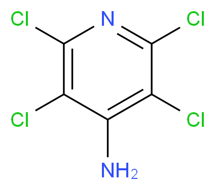 2,3,5,6-tetrachloropyridin-4-amine_分子结构_CAS_)