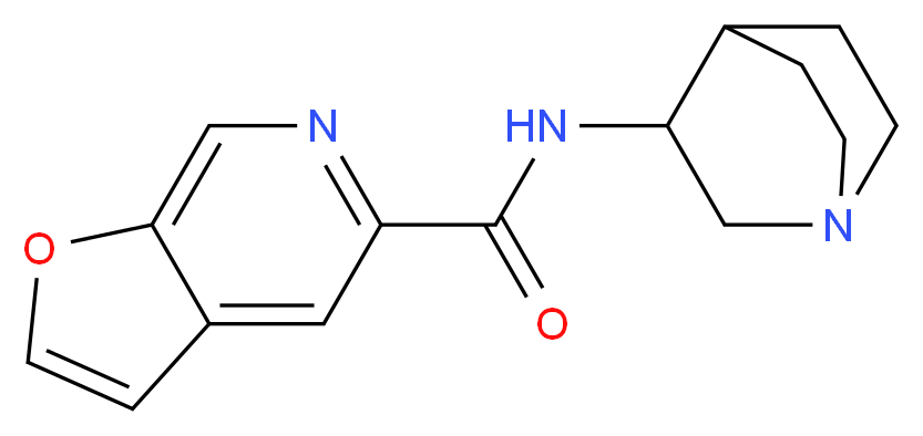 N-{1-azabicyclo[2.2.2]octan-3-yl}furo[2,3-c]pyridine-5-carboxamide_分子结构_CAS_478149-53-0