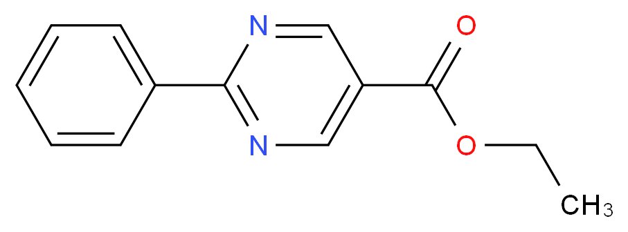 Ethyl 2-phenylpyrimidine-5-carboxylate_分子结构_CAS_85386-14-7)