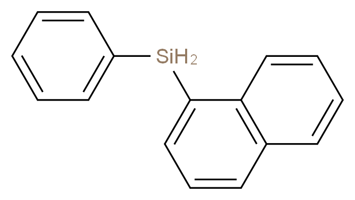 naphthalen-1-yl(phenyl)silane_分子结构_CAS_21701-61-1