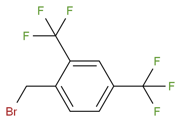 2,4-双(三氟甲基)苄基溴_分子结构_CAS_140690-56-8)