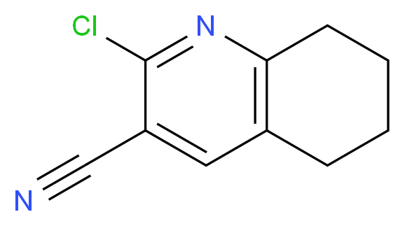 2-chloro-5,6,7,8-tetrahydroquinoline-3-carbonitrile_分子结构_CAS_65242-27-5)