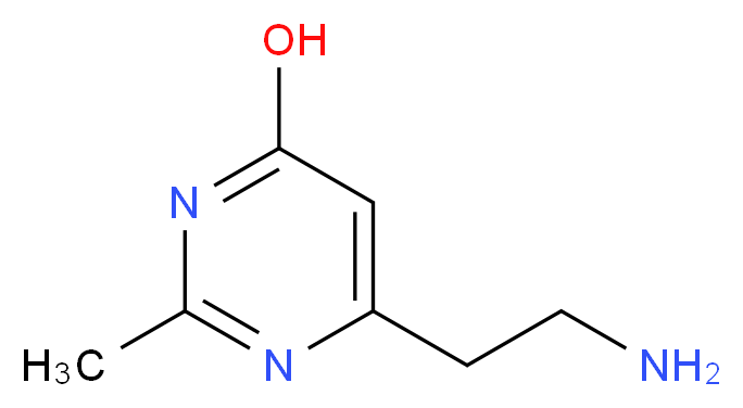 6-(2-aminoethyl)-2-methylpyrimidin-4-ol_分子结构_CAS_1092302-30-1