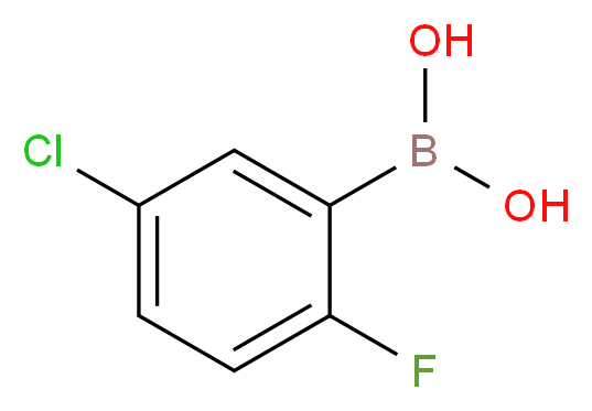 (5-chloro-2-fluorophenyl)boronic acid_分子结构_CAS_352535-83-2