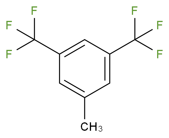 1-methyl-3,5-bis(trifluoromethyl)benzene_分子结构_CAS_75462-61-2
