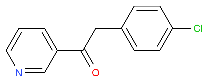 2-(4-CHLOROPHENYL)-1-(3-PYRIDINYL)-ETHANONE_分子结构_CAS_31251-54-4)