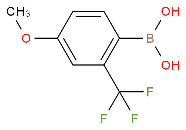 4-甲氧基-2-(三氟甲基)苯基硼酸_分子结构_CAS_313546-16-6)