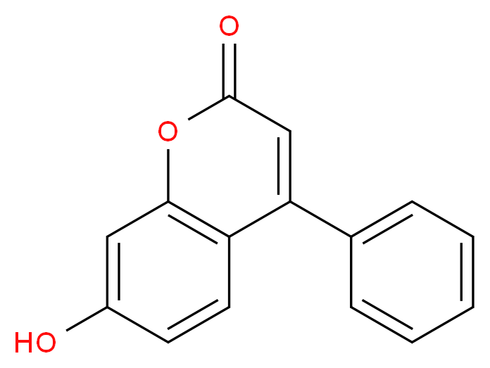 7-hydroxy-4-phenyl-2H-chromen-2-one_分子结构_CAS_2555-30-8